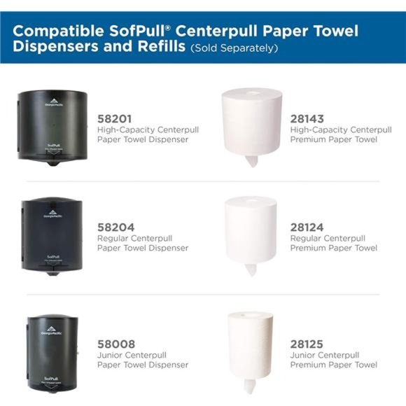 Regular Centerpull Premium Paper Towel, White, 28124, 324 Sheets Per Roll - Picture 2 of 7